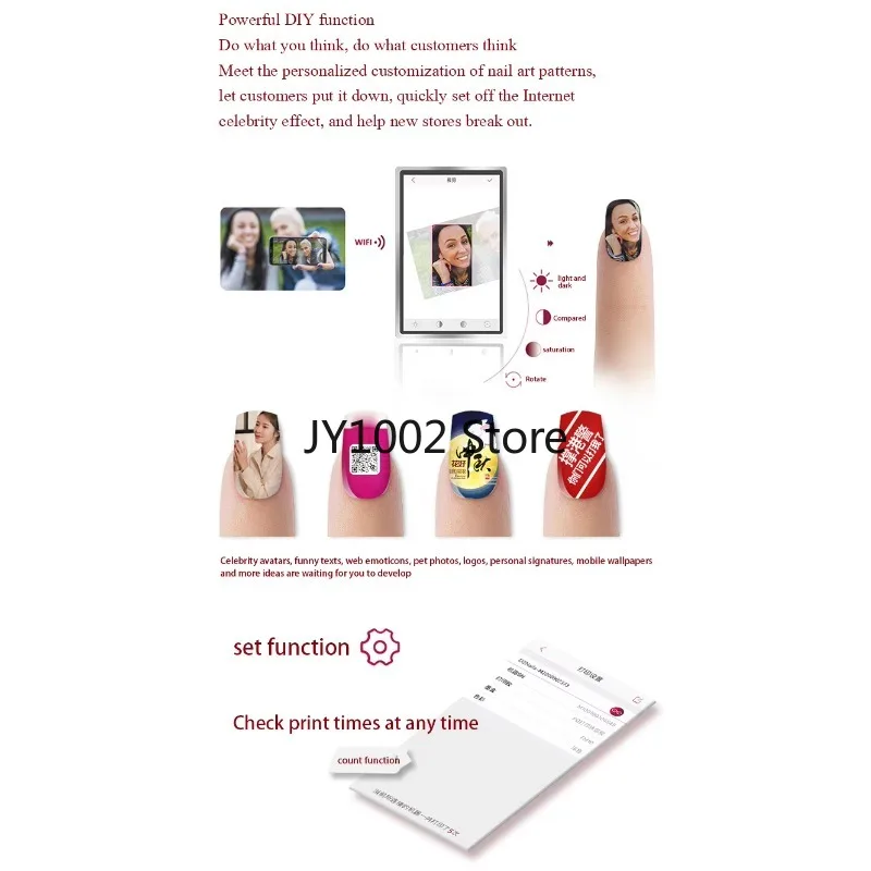 3D Digital Nail Art Printer Machine All-in-One Printing Drying System for Nail Salon
3D Digital Nail Art Printer Machine All-in-One Printing Drying System for Nail Salon