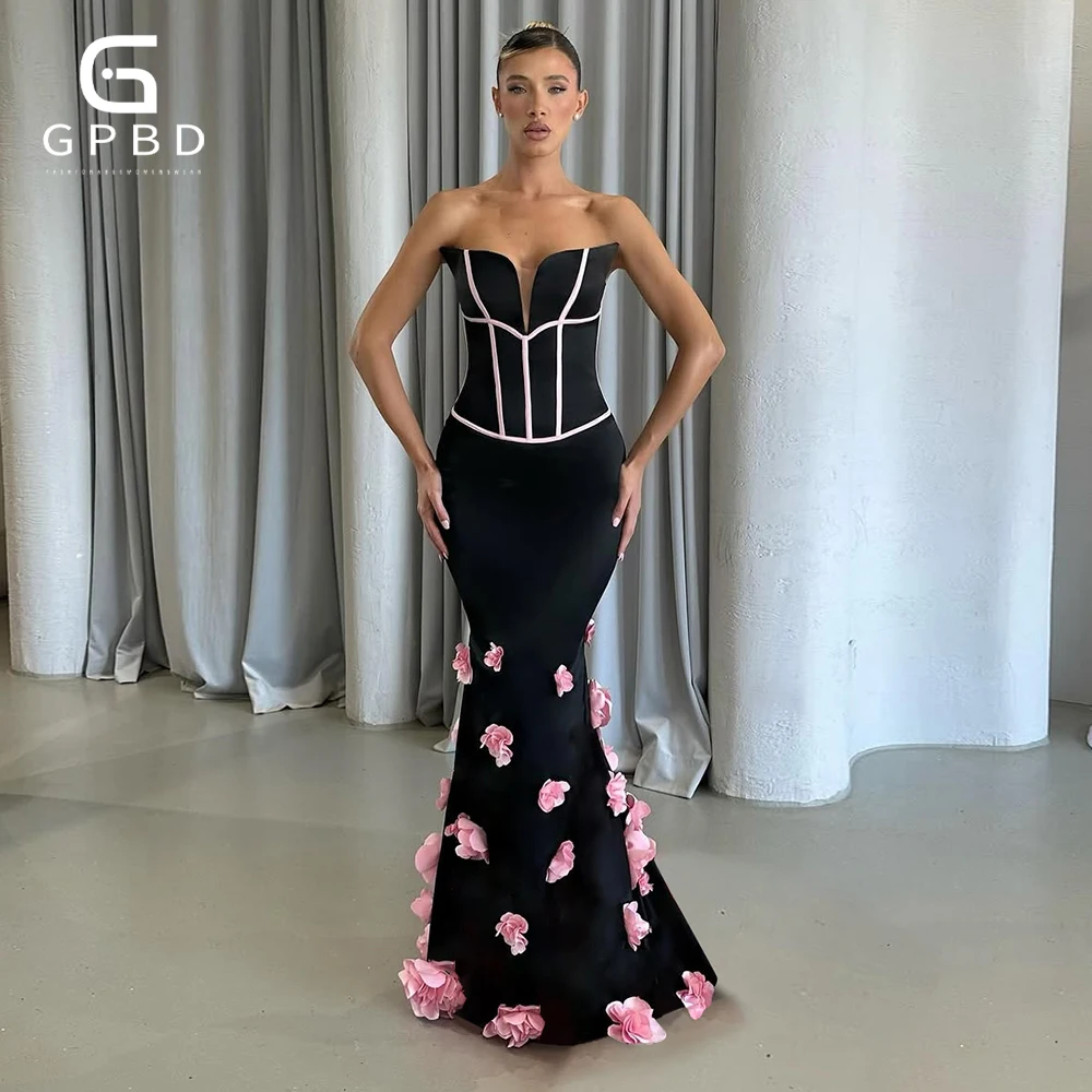 Women Sexy Strapless Peach Blossom 3D Flowers Long Mermaid Dress Bandage Wedding Party Celebrate Dress Prom Vestidos
Women Sexy Strapless Peach Blossom 3D Flowers Long Mermaid Dress Bandage Wedding Party Celebrate Dress Prom Vestidos