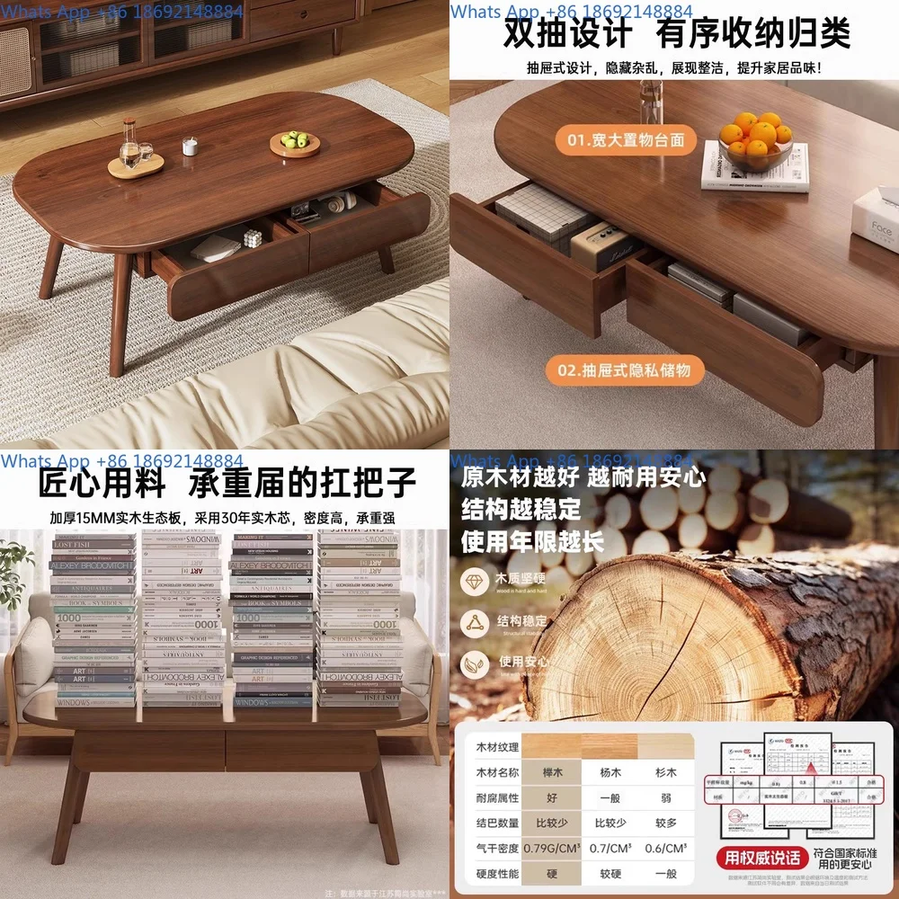 Coffee Table for Living Room Small Apartment Solid Wood Minimalist Design Simple Side Table for Balcony 2025 New
Coffee Table for Living Room Small Apartment Solid Wood Minimalist Design Simple Side Table for Balcony 2025 New