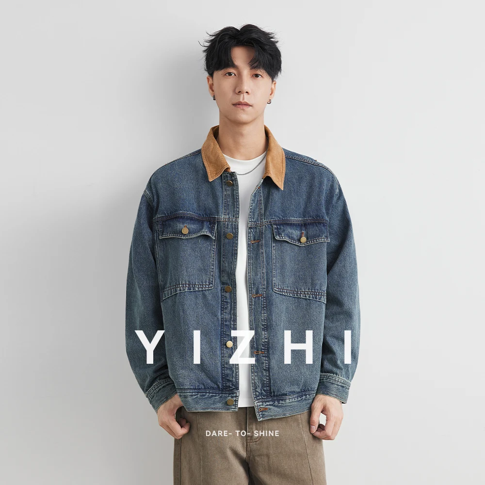 Fashion Men's American Retro Color-Blocked Denim Jacket 2025 Autumn Winter New Trendy Loose Fit Stylish Workwear Jacket for Men
Fashion Men's American Retro Color-Blocked Denim Jacket 2025 Autumn Winter New Trendy Loose Fit Stylish Workwear Jacket for Men