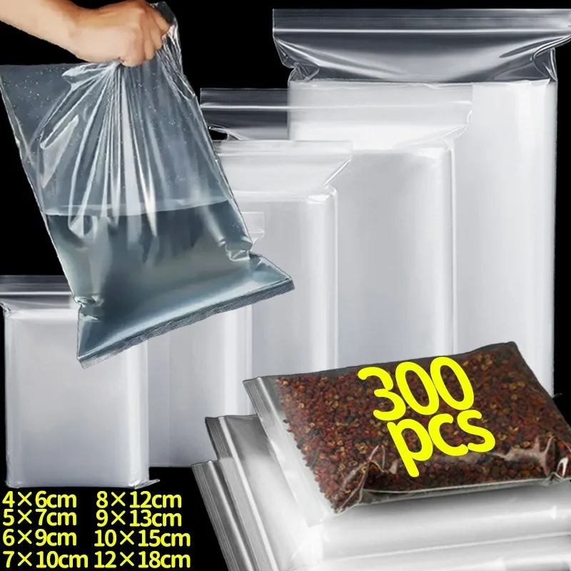 100/300Pcs Thicken Sealed Bags Clear Plastic Storage Pouch for Small Jewelry Food Packing Reclosable Zippers Sealing Pouches
100/300Pcs Thicken Sealed Bags Clear Plastic Storage Pouch for Small Jewelry Food Packing Reclosable Zippers Sealing Pouches