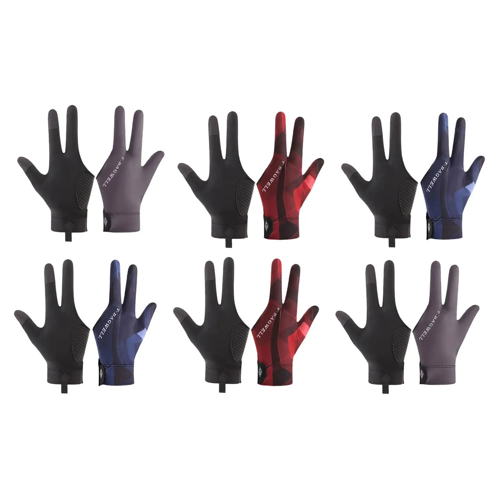 3 Fingers Pool Gloves Portable Pool Cue Mitts for Training Practicing Women
3 Fingers Pool Gloves Portable Pool Cue Mitts for Training Practicing Women