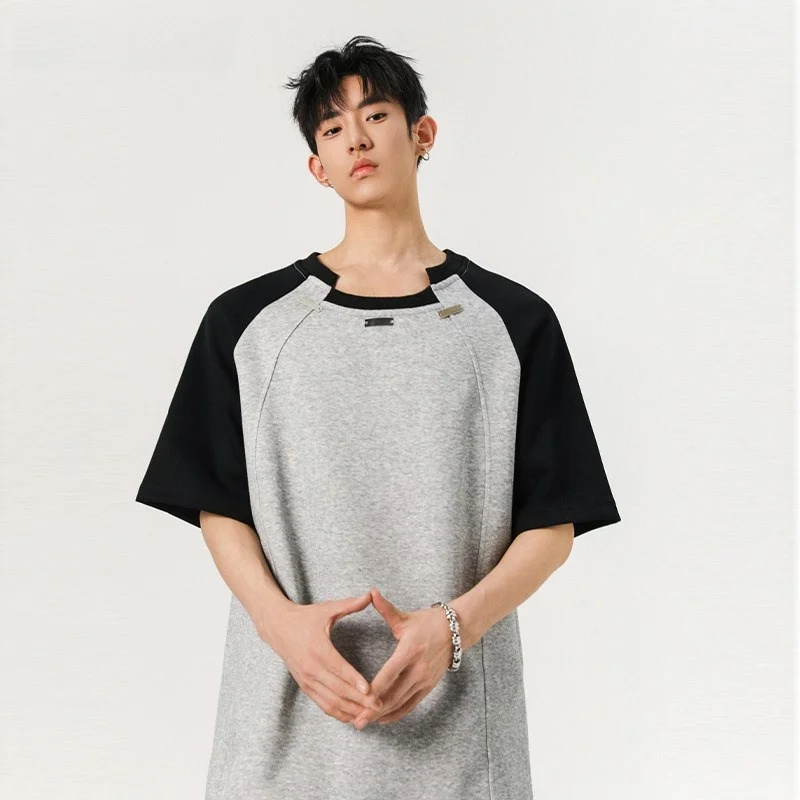 American Sle Loose ort Sve T-irt Men's Summer New Splicing Color Colion Metal Bule Body irt Breathable Polyes...
American Sle Loose ort Sve T-irt Men's Summer New Splicing Color Colion Metal Bule Body irt Breathable Polyes...