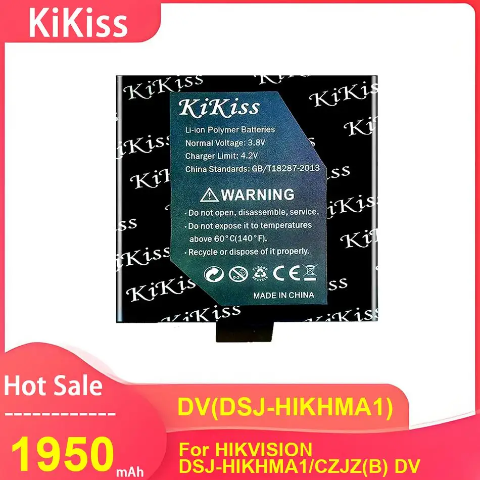 KiKiss Camera Battery For HIKVISION DSJ-HIKHMA1 CZJZ(B) DV ,DV(DSJ-HIKHMA1) 1950mAh Batteries
KiKiss Camera Battery For HIKVISION DSJ-HIKHMA1 CZJZ(B) DV ,DV(DSJ-HIKHMA1) 1950mAh Batteries