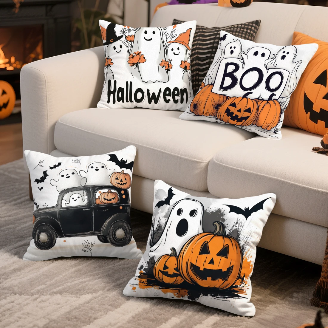 Halloween Theme Cushion Pillowcase Printed Polyester 45x45cm Throw Pillowcover Decorative Sofa Cushion Pillowslip Home Decor
Halloween Theme Cushion Pillowcase Printed Polyester 45x45cm Throw Pillowcover Decorative Sofa Cushion Pillowslip Home Decor