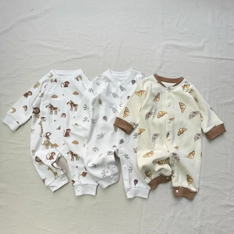 2026 Spring New Baby Long Sleeve Romper Infant Boy Girl Cartoon Print Jumpsuit Cotton Comfortable Newborn Toddler Clothes 0-24M
2026 Spring New Baby Long Sleeve Romper Infant Boy Girl Cartoon Print Jumpsuit Cotton Comfortable Newborn Toddler Clothes 0-24M