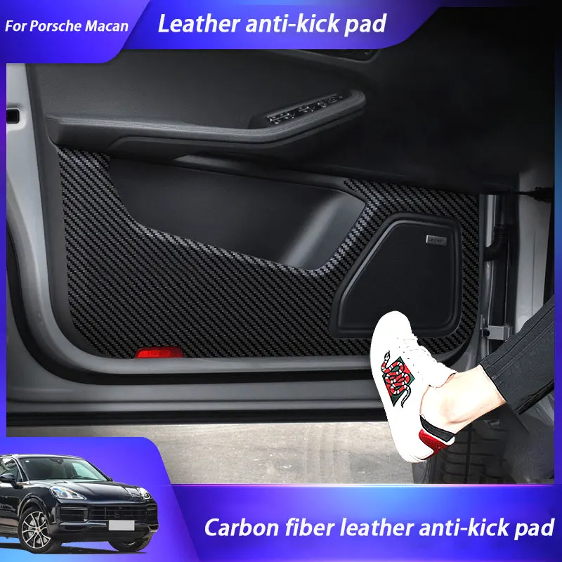 4 шт. кожаные накладки на пороги из углеродного волокна, защитные накладки от грязи для дверей автомобиля, модификация для Porsche Macan, аксессуары для интерьера автомобиля
4 шт. кожаные накладки на пороги из углеродного волокна, защитные накладки от грязи для дверей автомобиля, модификация для Porsche Macan, аксессуары для интерьера автомобиля