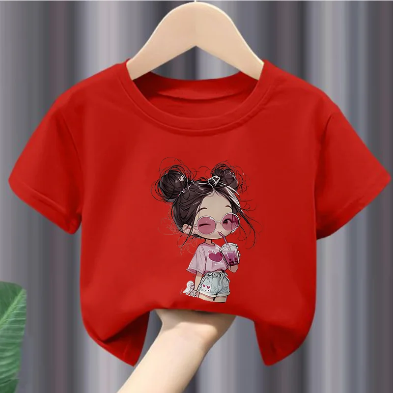 Boys Short Sleeve New T-shirt Summer Cutey Girl Printed Round Neck T-shirt Children Kids Clothes
Boys Short Sleeve New T-shirt Summer Cutey Girl Printed Round Neck T-shirt Children Kids Clothes
