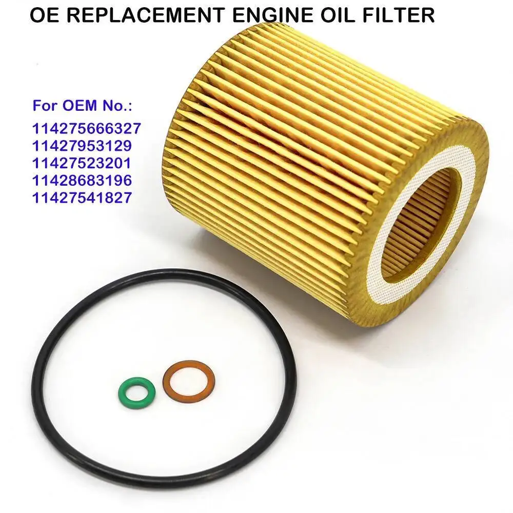 1PCS Car Oil Filter For BMW E90 F30 E60 E70 F02 F10 F15 F20 F25 325i 330i 525 528i 740 X1 X3 X5 N52-N55 Engine 11427953129
1PCS Car Oil Filter For BMW E90 F30 E60 E70 F02 F10 F15 F20 F25 325i 330i 525 528i 740 X1 X3 X5 N52-N55 Engine 11427953129