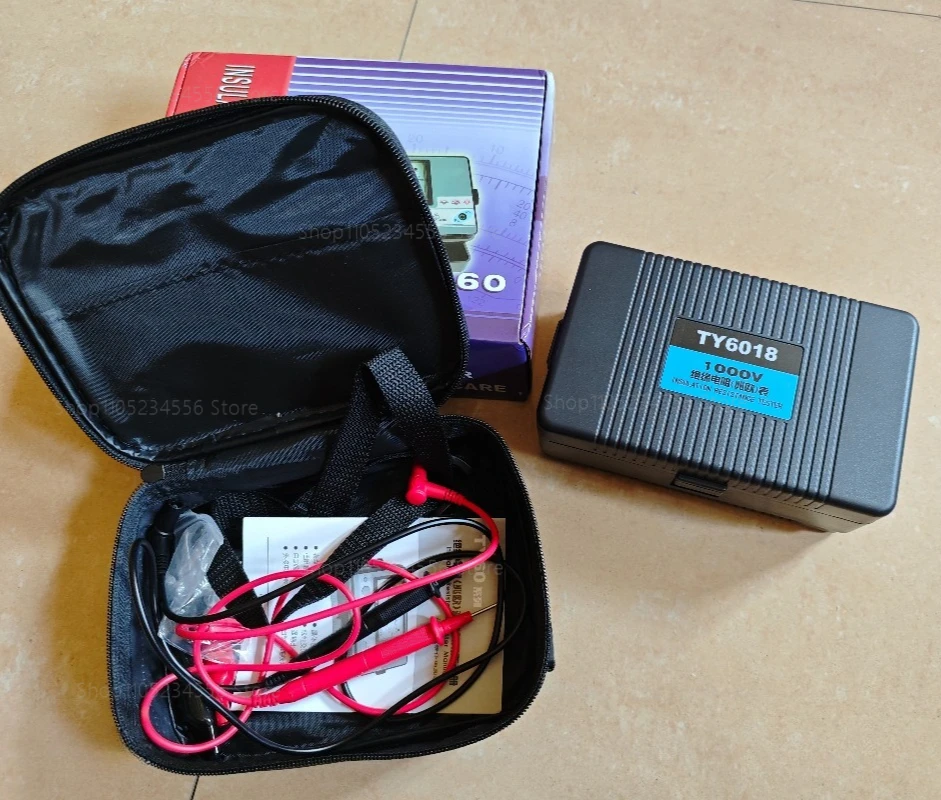 TY6018 Electronic Megohmmeter Insulation Resistance Meter Shake Meter Test Voltage 1000V
TY6018 Electronic Megohmmeter Insulation Resistance Meter Shake Meter Test Voltage 1000V