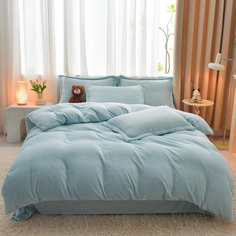 2024 new solid color double parcel milk fleece contrasting color four-piece set solid color winter thickened double-sided warm
2024 new solid color double parcel milk fleece contrasting color four-piece set solid color winter thickened double-sided warm