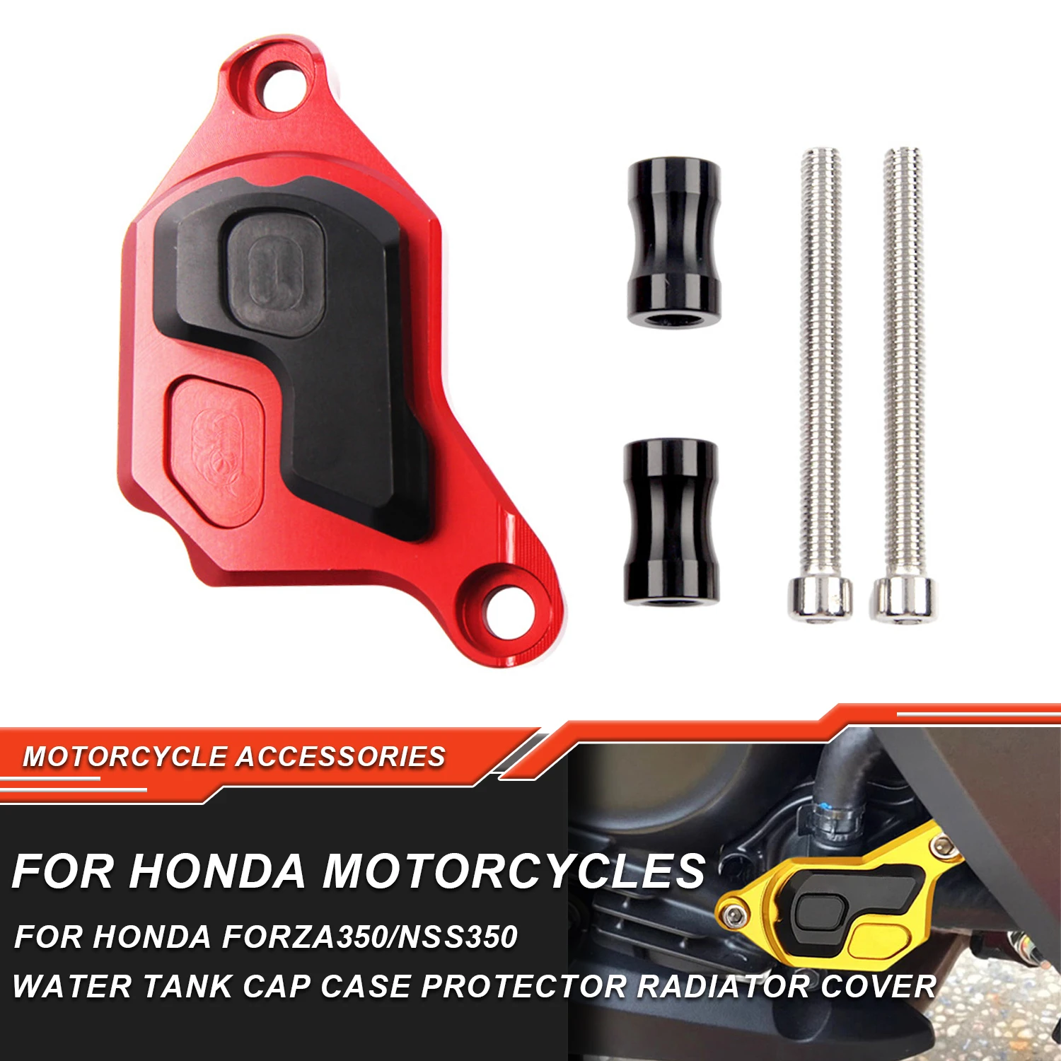 For Honda Forza 350 NSS350 Modified Radiator Cover Water Tank Cap Case Protector Protection Semspeed Motorcycle Accessories
For Honda Forza 350 NSS350 Modified Radiator Cover Water Tank Cap Case Protector Protection Semspeed Motorcycle Accessories