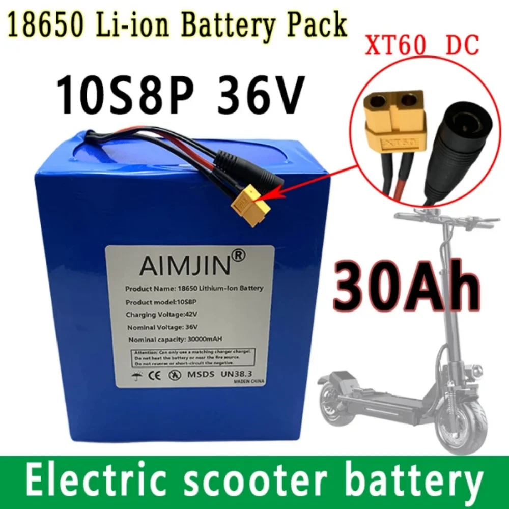 10S8P 36V 30Ah A-class 18650 lithium battery pack ,1500W built-in BMS, uitable for electric scooters electric vehicles, bicycles
10S8P 36V 30Ah A-class 18650 lithium battery pack ,1500W built-in BMS, uitable for electric scooters electric vehicles, bicycles