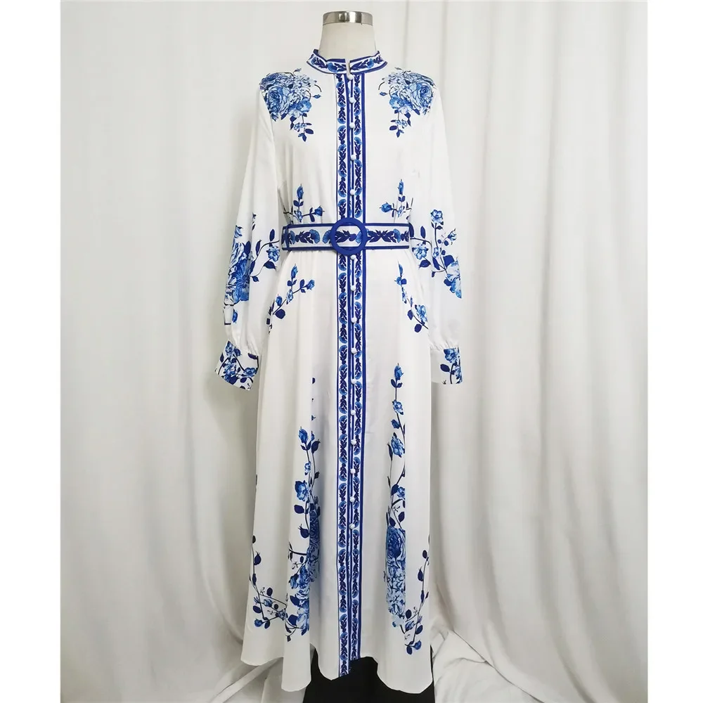 Elegant Ethnic Print Maxi Dress For Women Spring Autumn 2025 New Vintage Muslim Jalabiya Dubai Moroccan Caftan Feminine Clothes
Elegant Ethnic Print Maxi Dress For Women Spring Autumn 2025 New Vintage Muslim Jalabiya Dubai Moroccan Caftan Feminine Clothes