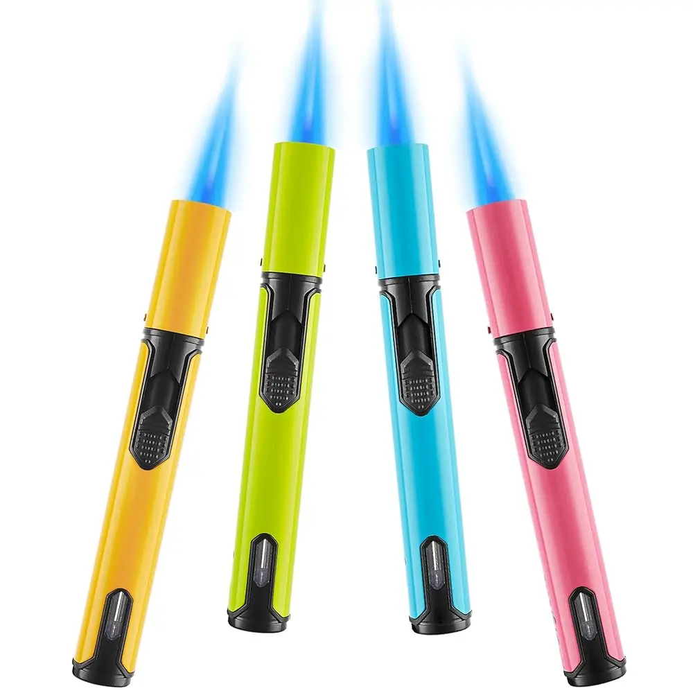 Ailexpress Recommendation - 4 Pack Spring Colors Torch Lighter, 6-inch Refillable Pen Lighters Jet Flame Butane Lighters for Gri
Ailexpress Recommendation - 4 Pack Spring Colors Torch Lighter, 6-inch Refillable Pen Lighters Jet Flame Butane Lighters for Gri