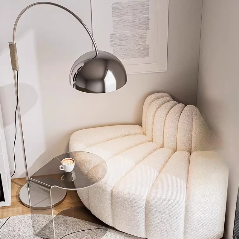 Small apartment bedroom corner living room sofa corner fabric leisure lazy sofa
Small apartment bedroom corner living room sofa corner fabric leisure lazy sofa