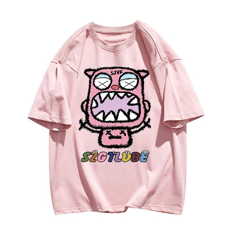 Plus Size Heavy Cotton Trendy Brand Ins Short-sleeved T-shirt Women's Summer Oversize American Half-sleeved Top 빅사이즈 티셔츠 여성
Plus Size Heavy Cotton Trendy Brand Ins Short-sleeved T-shirt Women's Summer Oversize American Half-sleeved Top 빅사이즈 티셔츠 여성