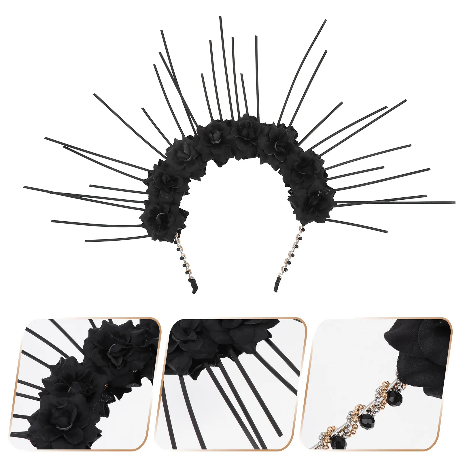 1Pcs Delicate Gothic Flower Headband Elegant Lolita Headdress for Masquerade Ball Holiday Prom Cosplay Hair Accessory
1Pcs Delicate Gothic Flower Headband Elegant Lolita Headdress for Masquerade Ball Holiday Prom Cosplay Hair Accessory
