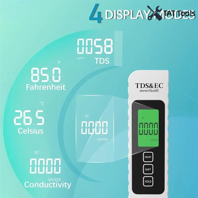 Digital Water Tester Electric Conductivity Meter For Drinking Water Various Water Sources
Digital Water Tester Electric Conductivity Meter For Drinking Water Various Water Sources