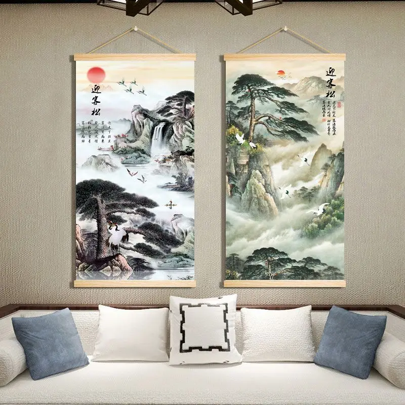 Chinese Style Landscape Scroll Wall Painting Vintage Living Room Decorative Posters Passage Wall Art Home Office Decals Tapestry
Chinese Style Landscape Scroll Wall Painting Vintage Living Room Decorative Posters Passage Wall Art Home Office Decals Tapestry