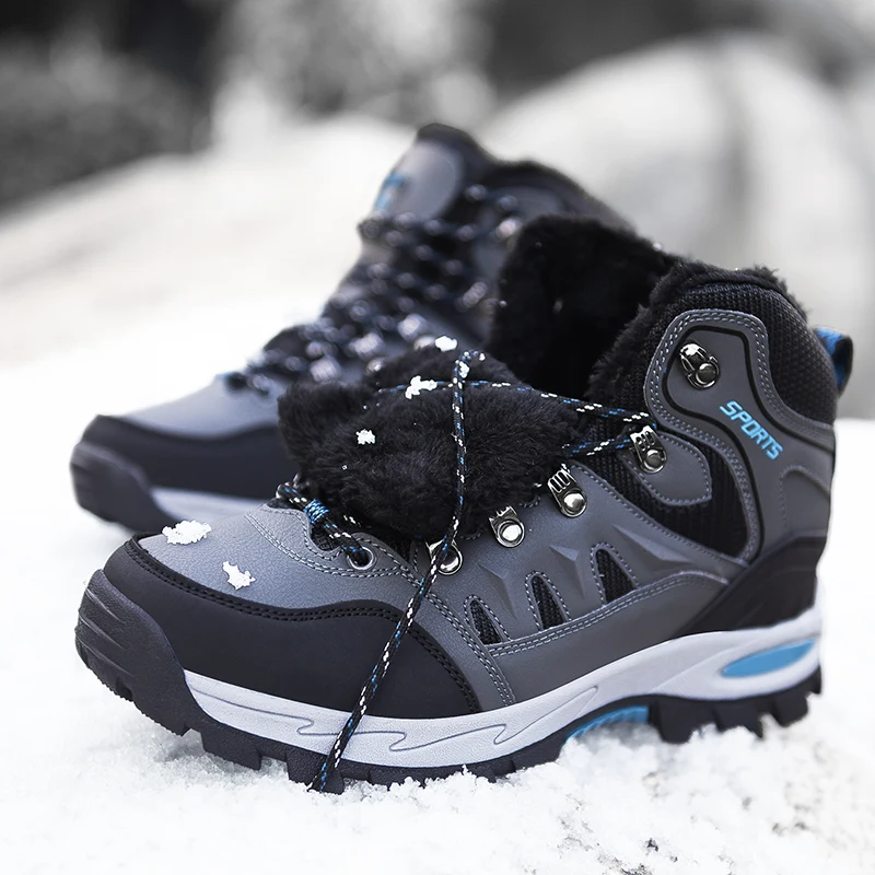 Large Size Outdoor Hiking Boots Men Women Non Slip Lace Up Climbing Winter Black Warm Fur Sneakers Size 42 Trekking Hiking Shoe
Large Size Outdoor Hiking Boots Men Women Non Slip Lace Up Climbing Winter Black Warm Fur Sneakers Size 42 Trekking Hiking Shoe