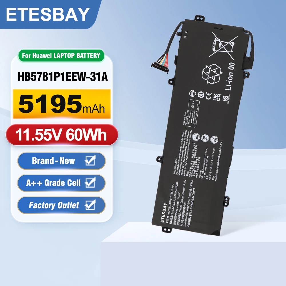 ETESBAY HB5781P1EEW-31A Laptop battery For MateBook 14s 2021 HKD-W76 HKD-W56 HB5781P1EEW-31C
ETESBAY HB5781P1EEW-31A Laptop battery For MateBook 14s 2021 HKD-W76 HKD-W56 HB5781P1EEW-31C