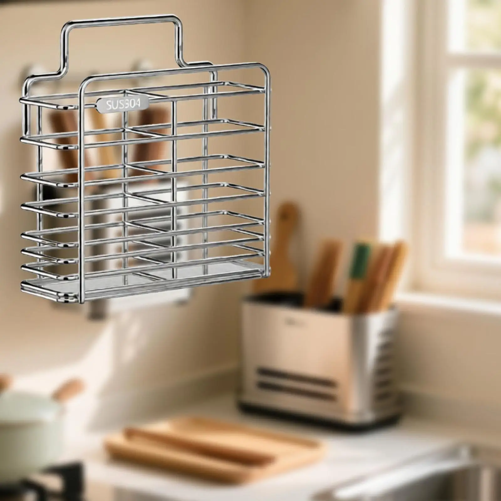 Полка для палочек для еды, два отделения, органайзер для столовых приборов, настенное крепление, лоток для сушки для кухонь в маленькой квартире
Полка для палочек для еды, два отделения, органайзер для столовых приборов, настенное крепление, лоток для сушки для кухонь в маленькой квартире