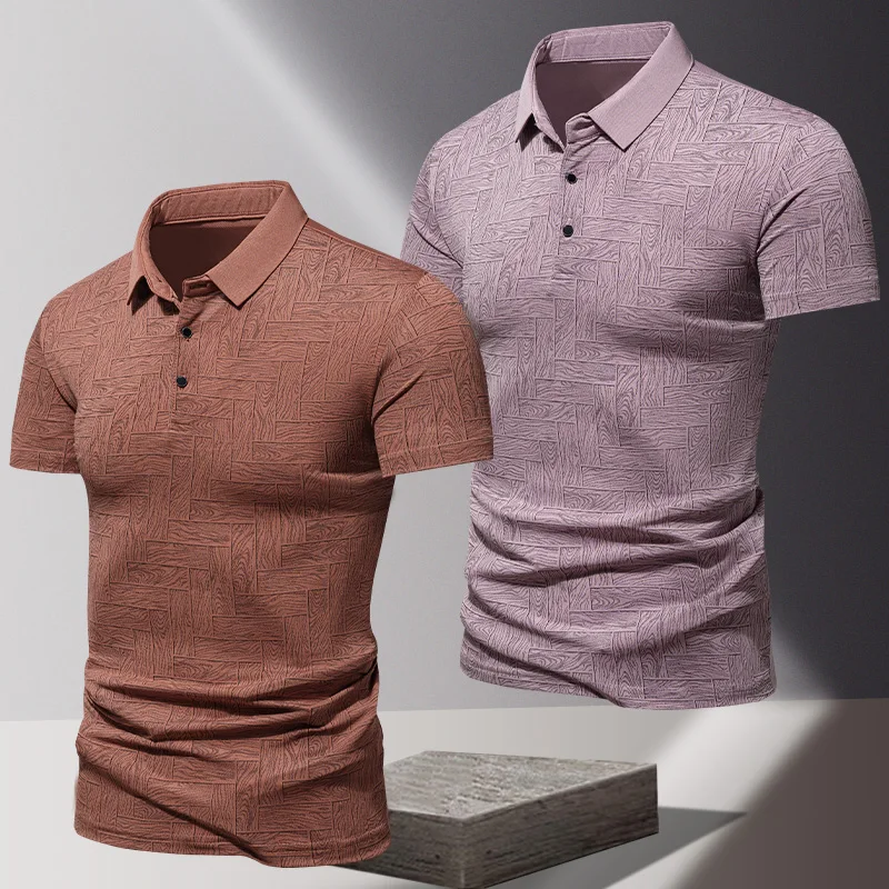 Summer Men's Comfortable Short Sleeve Polo Shirt Weave Pattern Contrast Collar Design 2026 Casual Daily Office Fashion Top
Summer Men's Comfortable Short Sleeve Polo Shirt Weave Pattern Contrast Collar Design 2026 Casual Daily Office Fashion Top