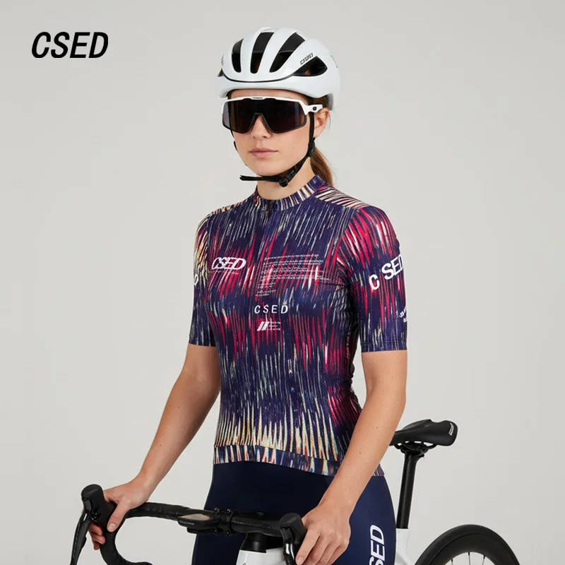 CSED Women's Cycling Jersey Bicycle Clothes Slim Fit Short Sleeved Bikewear Top Shirt Breathable Quick Dry Sweatshirt Customable
CSED Women's Cycling Jersey Bicycle Clothes Slim Fit Short Sleeved Bikewear Top Shirt Breathable Quick Dry Sweatshirt Customable