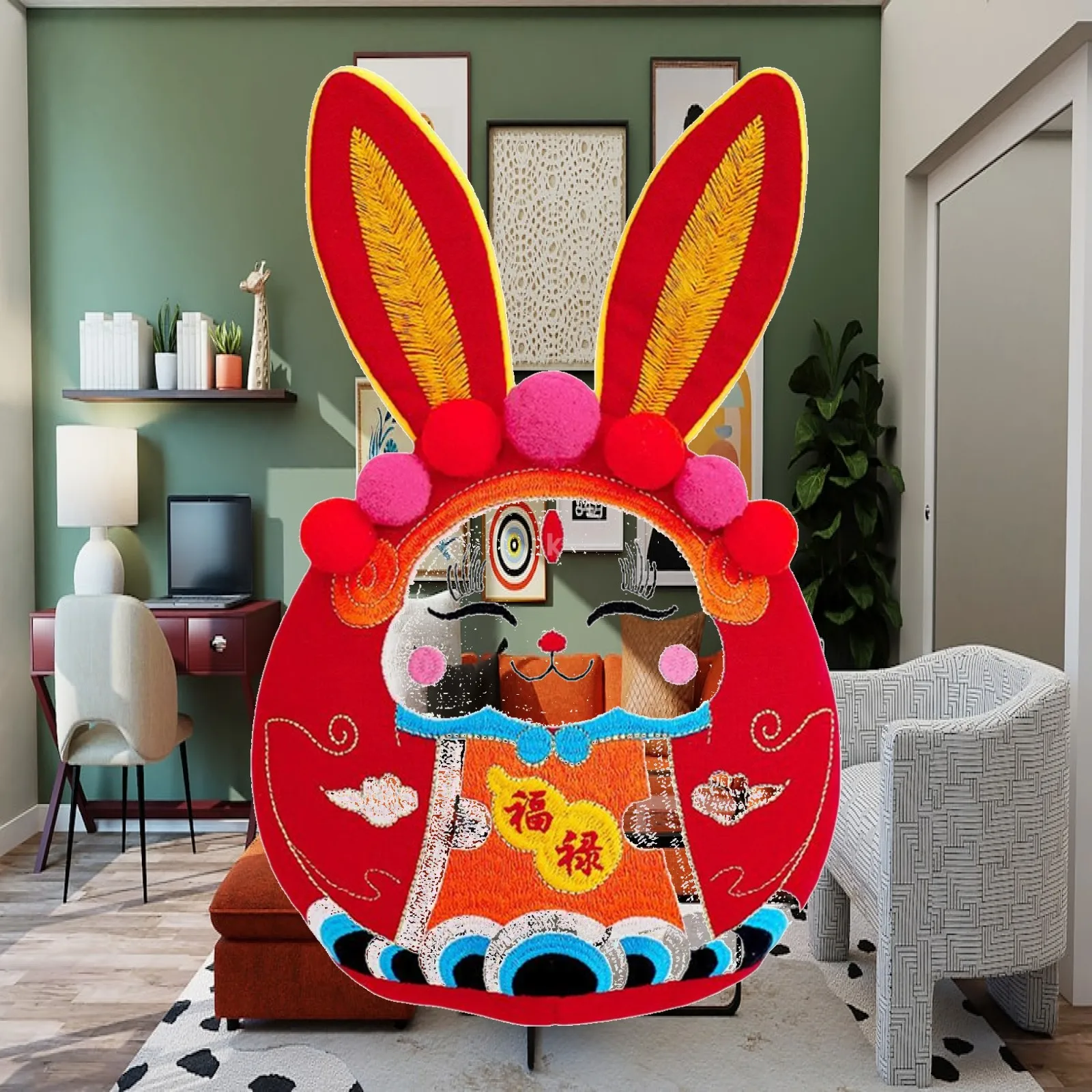 Animal Themed Chinese Rabbit Toy, Decorative, for New Year Sleeping Accompany
Animal Themed Chinese Rabbit Toy, Decorative, for New Year Sleeping Accompany