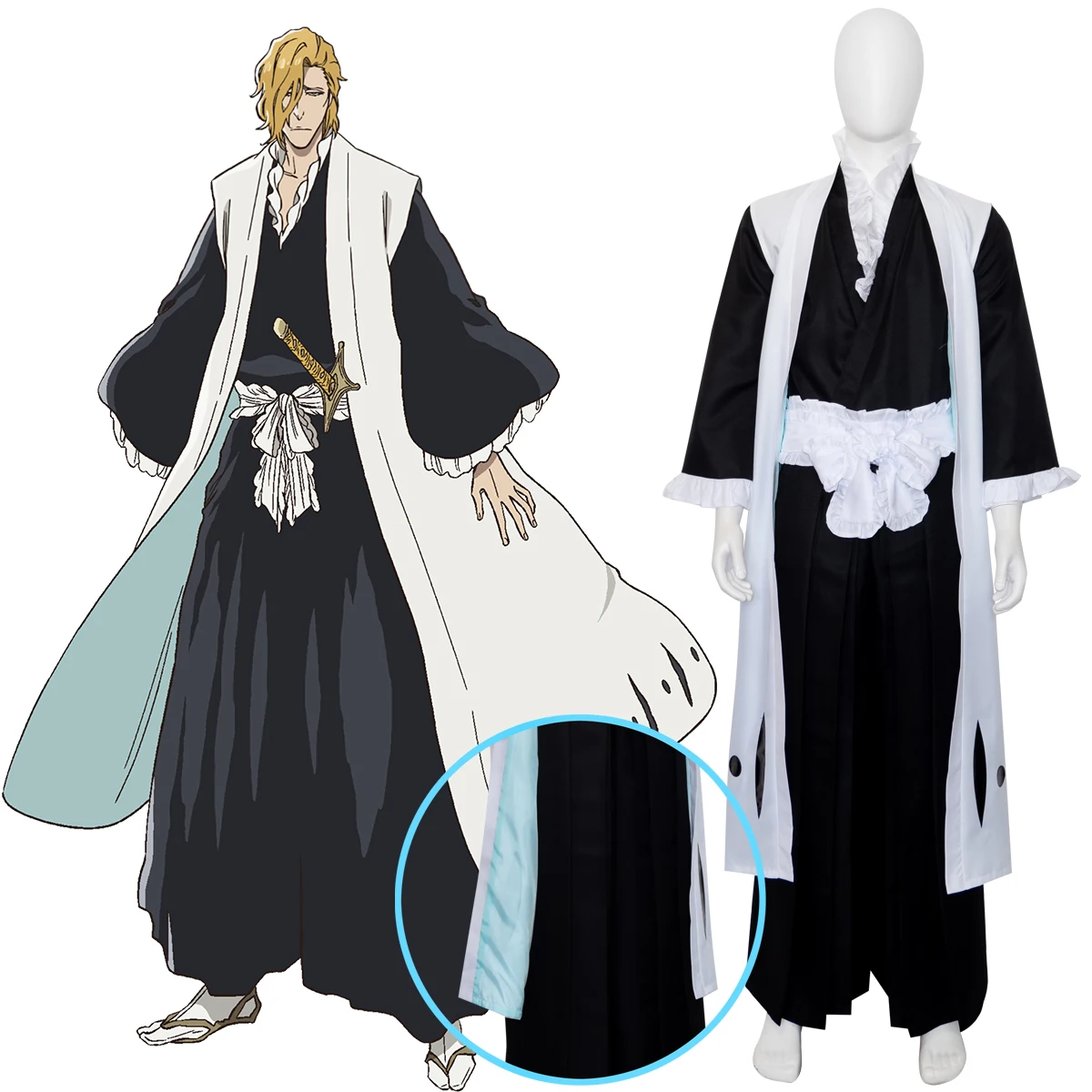 BLEACH The Thousand-Year Blood War arc TYBW 3rd Division Captain ROSE Rojuro Otoribashi Cosplay Costume Shihakusho Kimono
BLEACH The Thousand-Year Blood War arc TYBW 3rd Division Captain ROSE Rojuro Otoribashi Cosplay Costume Shihakusho Kimono