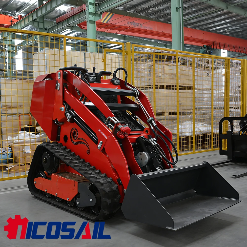 Mini skid steer loader compact track type multifunctional farm mini skid steer belt accessories for sale
Mini skid steer loader compact track type multifunctional farm mini skid steer belt accessories for sale