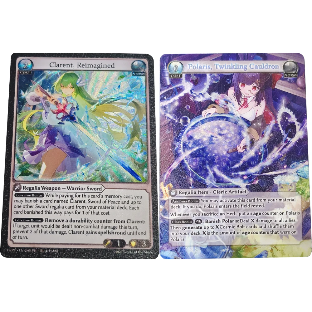 Anime Grand Archive Collection Card Polaris Twinkling Cauldron Clarent TCG Game Card Refractive Color Flash Card Child Gifts
Anime Grand Archive Collection Card Polaris Twinkling Cauldron Clarent TCG Game Card Refractive Color Flash Card Child Gifts