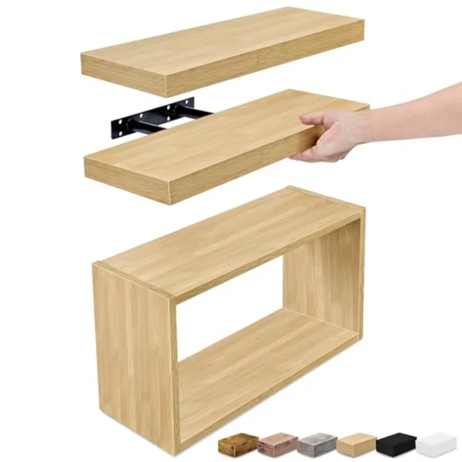 Floating Shelves for Wall Set of 3 - Bathroom Shelves for Wall Storage, Over Toilet, Bedroom, Farmhouse, Decor - 2 Floating She
Floating Shelves for Wall Set of 3 - Bathroom Shelves for Wall Storage, Over Toilet, Bedroom, Farmhouse, Decor - 2 Floating She