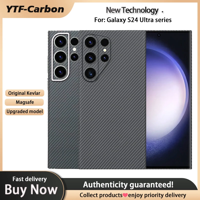 YTF-Carbon 600D carbon fiber phone case for Samsung Galaxy S24 ultra case Aramid Fiber S24 case Slim Design S24plus cover
YTF-Carbon 600D carbon fiber phone case for Samsung Galaxy S24 ultra case Aramid Fiber S24 case Slim Design S24plus cover