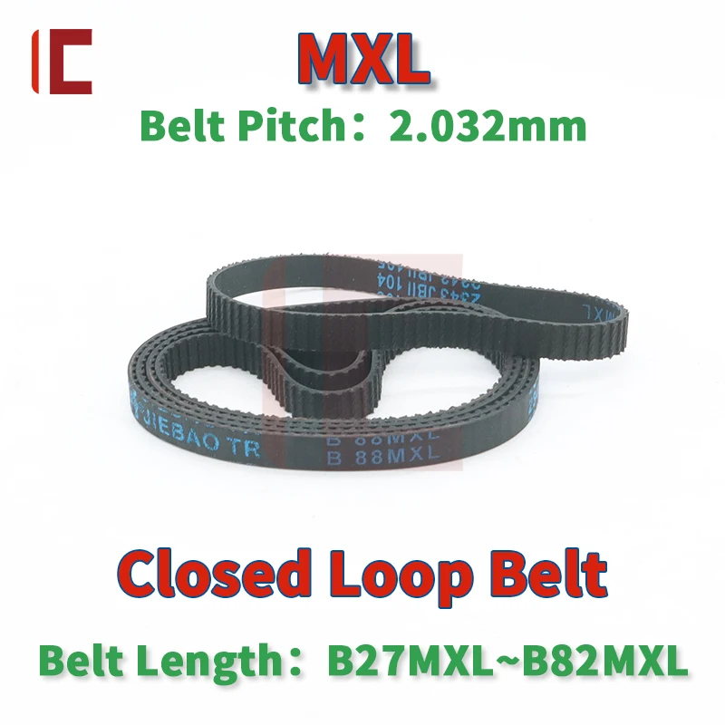 MXL Timing Belt Length B27MXL to B82MXL MXL Belt Rubber Closed Loop Belt MXL Belt Width 5mm 6mm 10mm 15mm MXL Synchronous Belt
MXL Timing Belt Length B27MXL to B82MXL MXL Belt Rubber Closed Loop Belt MXL Belt Width 5mm 6mm 10mm 15mm MXL Synchronous Belt