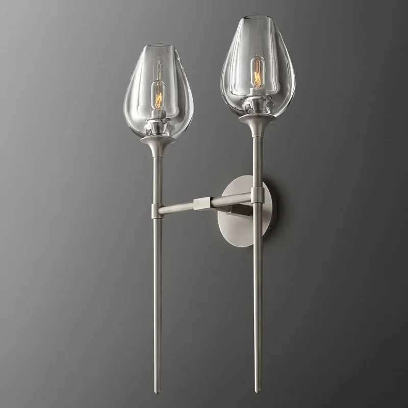 Modern Vintage Metal Bedroom Art Tulip Creativity Decor Led Crystal Glass Wall Light Sconce Hallway Decor Wall Lamp
Modern Vintage Metal Bedroom Art Tulip Creativity Decor Led Crystal Glass Wall Light Sconce Hallway Decor Wall Lamp