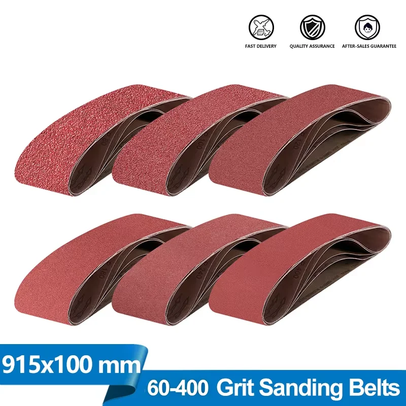 5/10Pcs 915*100mm Sanding Belts P60 - P400 Abrasive Sanding Screen Band for Wood Soft Metal Grinding Polishing Sand Belt Machine
5/10Pcs 915*100mm Sanding Belts P60 - P400 Abrasive Sanding Screen Band for Wood Soft Metal Grinding Polishing Sand Belt Machine