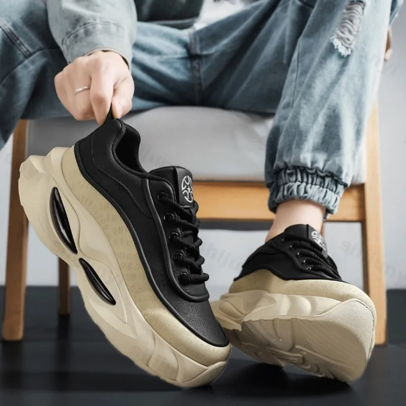 Мужская модная трендовая повседневная обувь с низким берцем на толстой подошве, новинка весны 2025 года, износостойкие удобные нескользящие кроссовки на платформе в стиле ретро
Мужская модная трендовая повседневная обувь с низким берцем на толстой подошве, новинка весны 2025 года, износостойкие удобные нескользящие кроссовки на платформе в стиле ретро