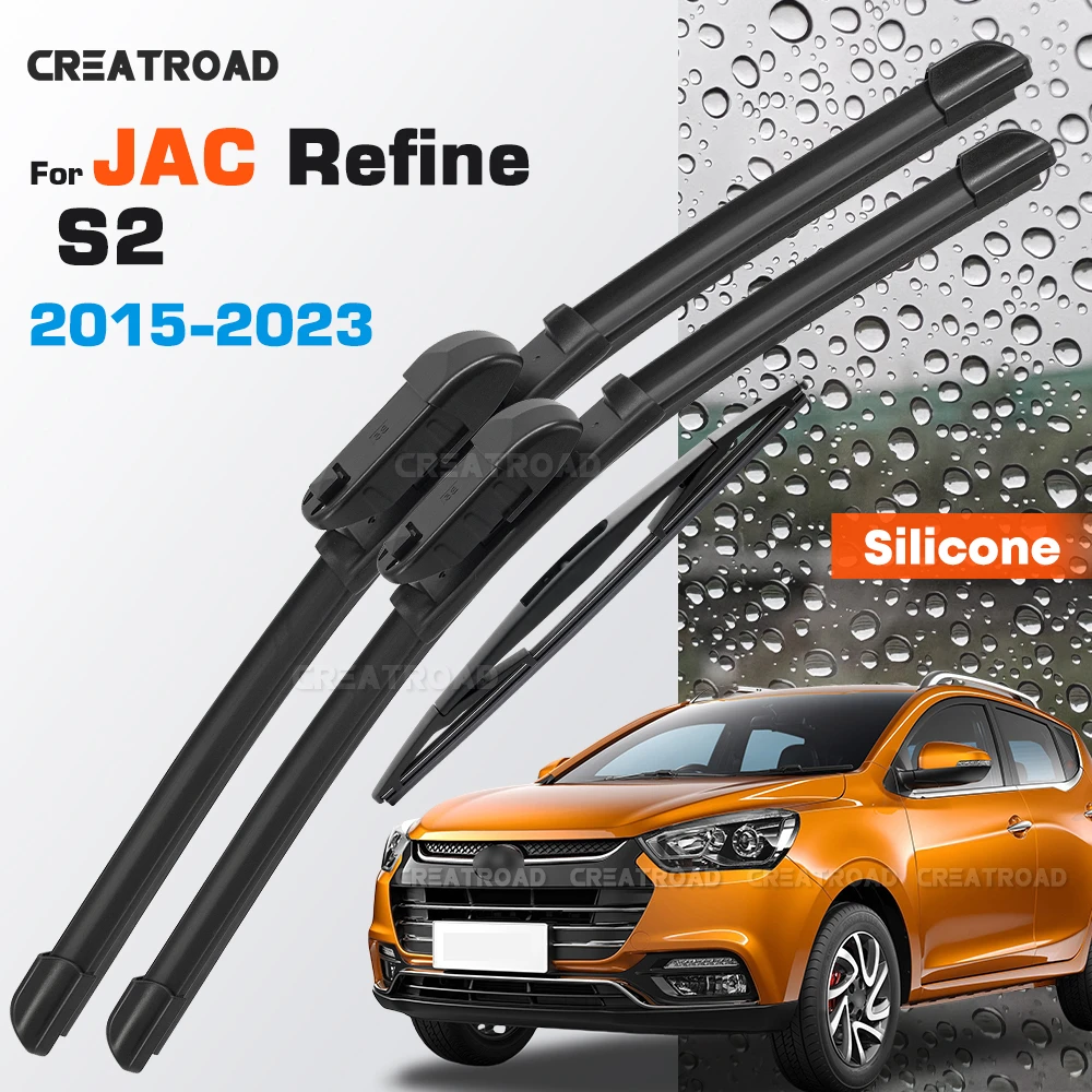 Silicone Wiper Blades Fit For JAC Refine S2 2015-2023 Coated Silent HD Wear-Resistant Windshield Wipers 22"+16"+10"
Silicone Wiper Blades Fit For JAC Refine S2 2015-2023 Coated Silent HD Wear-Resistant Windshield Wipers 22"+16"+10"