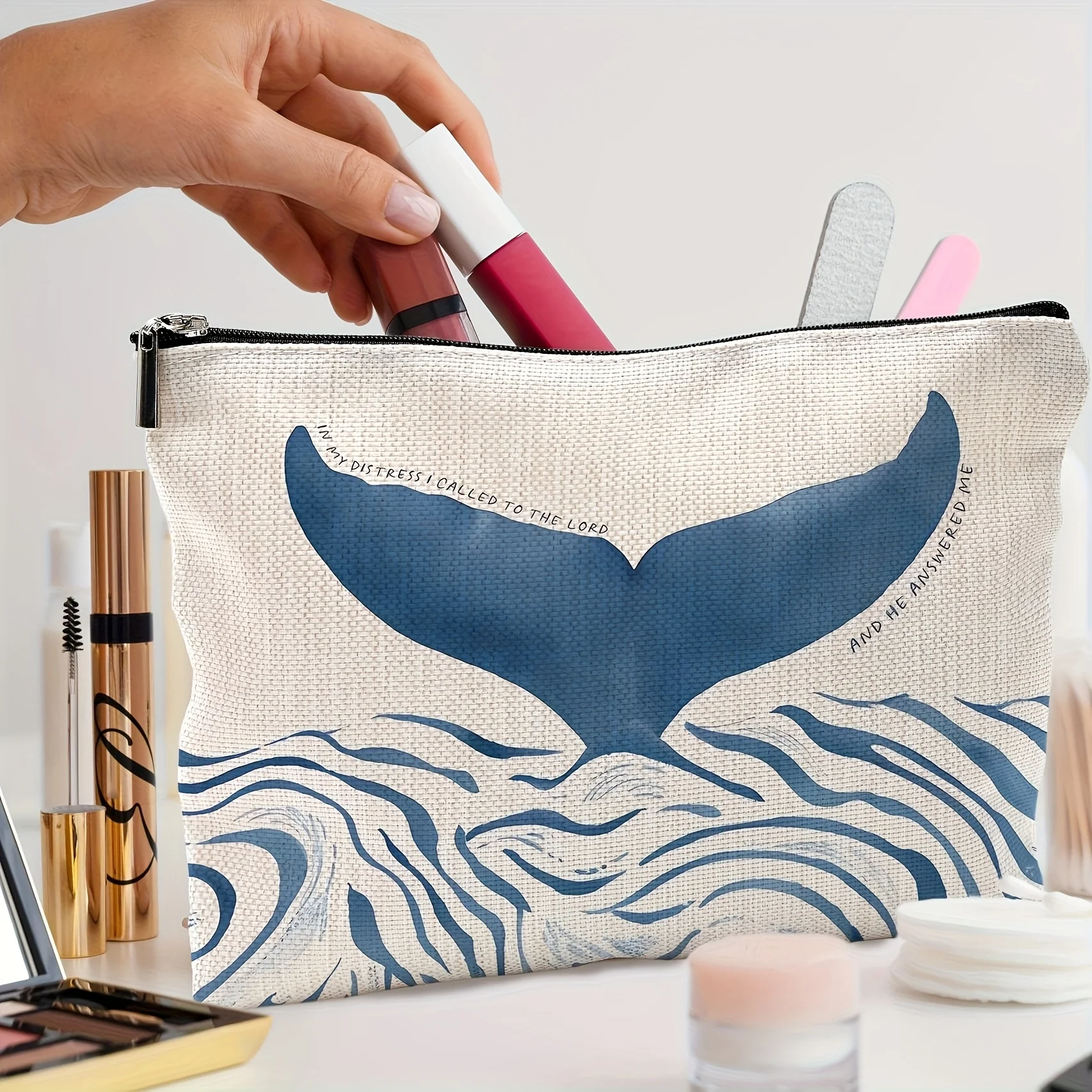 Ocean Themed Makeup Bag Set Shark Whale Design Beach Cosmetic Case Unique Christian Gifts for Women Travel Makeup Bag
Ocean Themed Makeup Bag Set Shark Whale Design Beach Cosmetic Case Unique Christian Gifts for Women Travel Makeup Bag