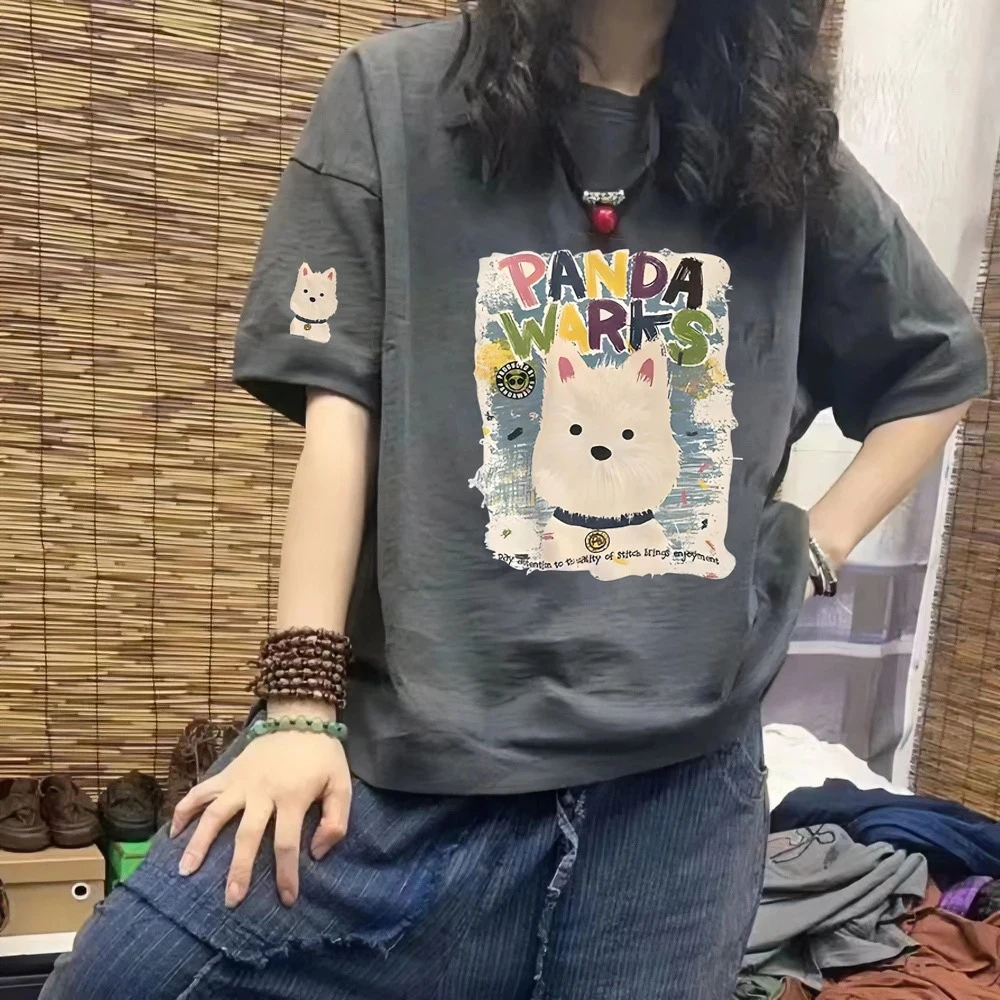 Plus Size 6XL 150kg Summer Short Sleeve T-shirt Women Casual Loose V Neck T-shirt Cartoon Oversized Tees Felmale Clothing
Plus Size 6XL 150kg Summer Short Sleeve T-shirt Women Casual Loose V Neck T-shirt Cartoon Oversized Tees Felmale Clothing