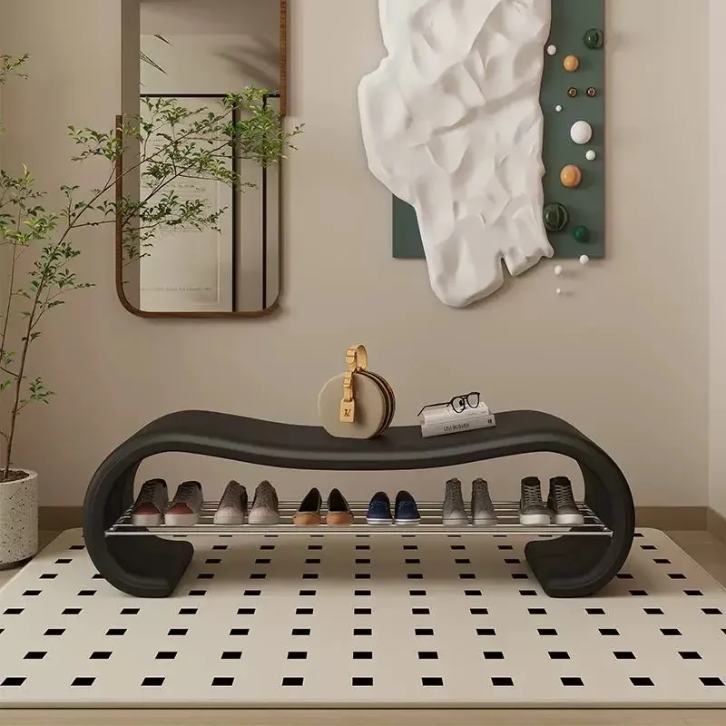 Simple entrance shoe change stool bedside stool locker wardrobe clothing store with decorative furniture
Simple entrance shoe change stool bedside stool locker wardrobe clothing store with decorative furniture