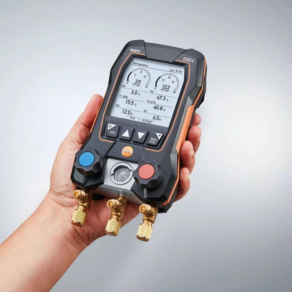 550s Digital Manifold Gauge Refrigeration Meter Air-conditioning Manifold Pressure Gauge With 2pcs Clamp
550s Digital Manifold Gauge Refrigeration Meter Air-conditioning Manifold Pressure Gauge With 2pcs Clamp
