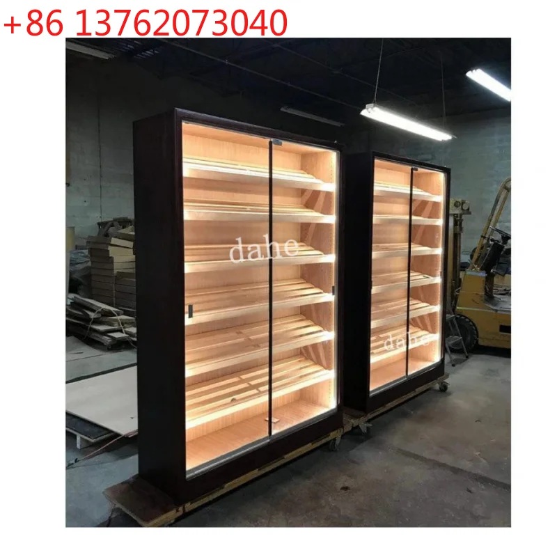 custom.Cigar Humidor Display Cabinet with Light Spanish Ceder Rack Cigar Showcase Smoke Shop Double Door Cigar Humidifier Cabine
custom.Cigar Humidor Display Cabinet with Light Spanish Ceder Rack Cigar Showcase Smoke Shop Double Door Cigar Humidifier Cabine