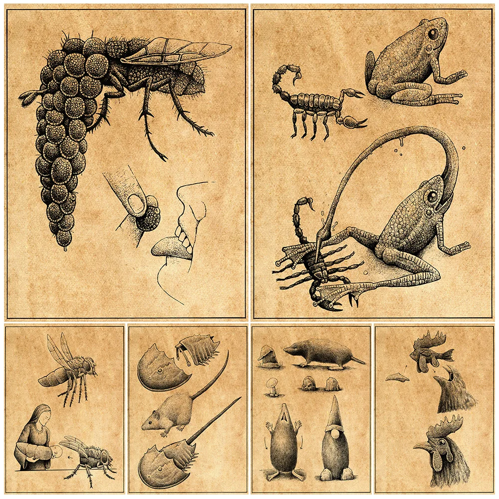 The Birth Of A Mysterious Fantasy Creature Vintage Wall Art Canvas Painting Sureal Animal Gothic Art Poster And Print Home Decor
The Birth Of A Mysterious Fantasy Creature Vintage Wall Art Canvas Painting Sureal Animal Gothic Art Poster And Print Home Decor