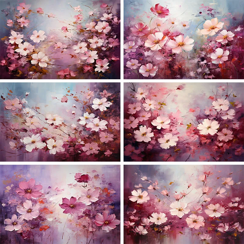Vintage Pink Flower Backgrounds for Photography Abstract Oil Painting Flower Decor Kids Adult Woman Maternity Portrait Backdrops
Vintage Pink Flower Backgrounds for Photography Abstract Oil Painting Flower Decor Kids Adult Woman Maternity Portrait Backdrops