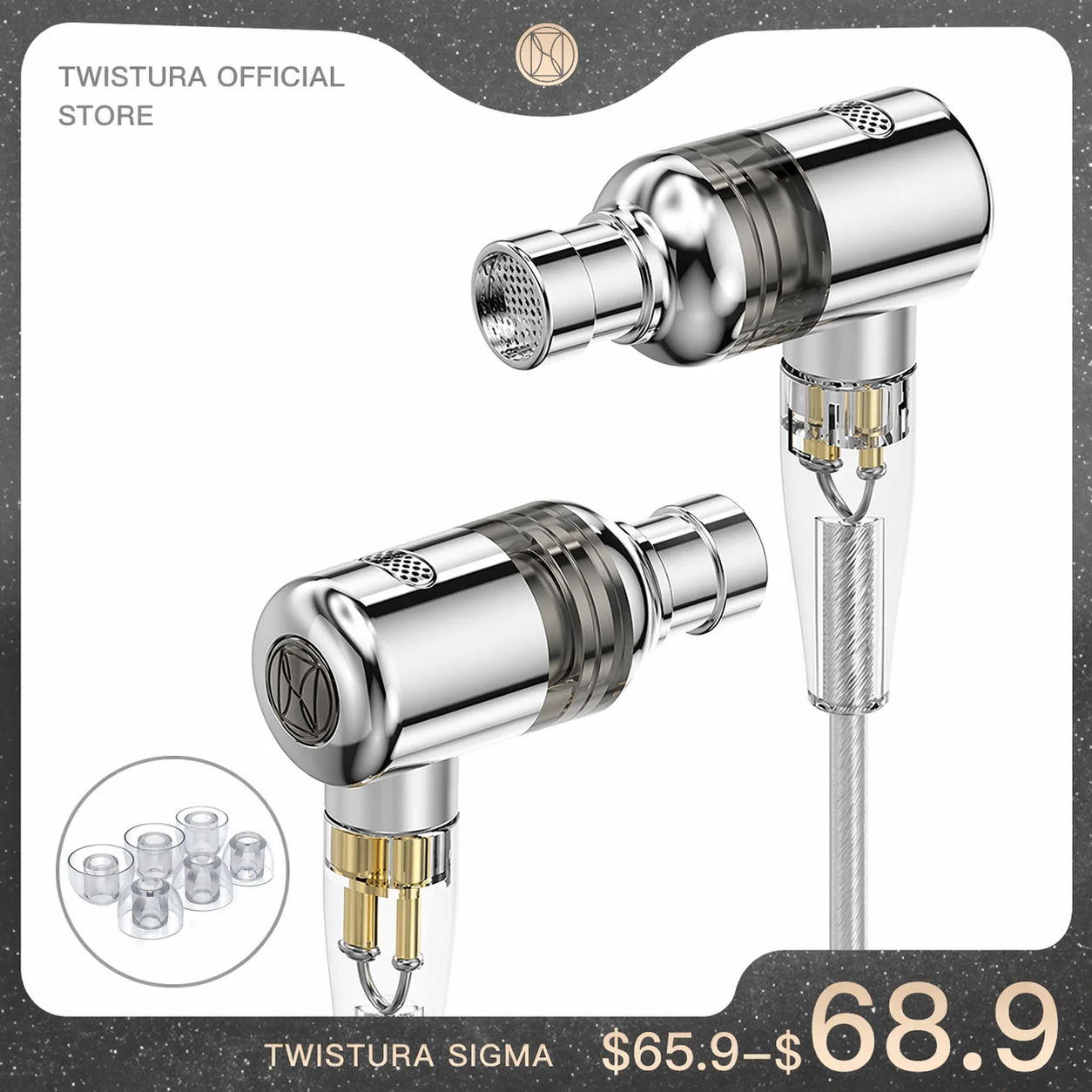 Наушники-мониторы TWISTURA SIGMA Hybrid 1DD+1BA HiFi с микрофоном
Наушники-мониторы TWISTURA SIGMA Hybrid 1DD+1BA HiFi с микрофоном