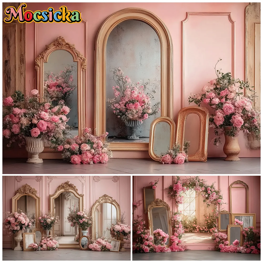Mocsicka Hotography Backdrop Rose Dressing Room Mother's Day Decors Woman Girl Wedding Portrait Background Birthday Photo Studio
Mocsicka Hotography Backdrop Rose Dressing Room Mother's Day Decors Woman Girl Wedding Portrait Background Birthday Photo Studio