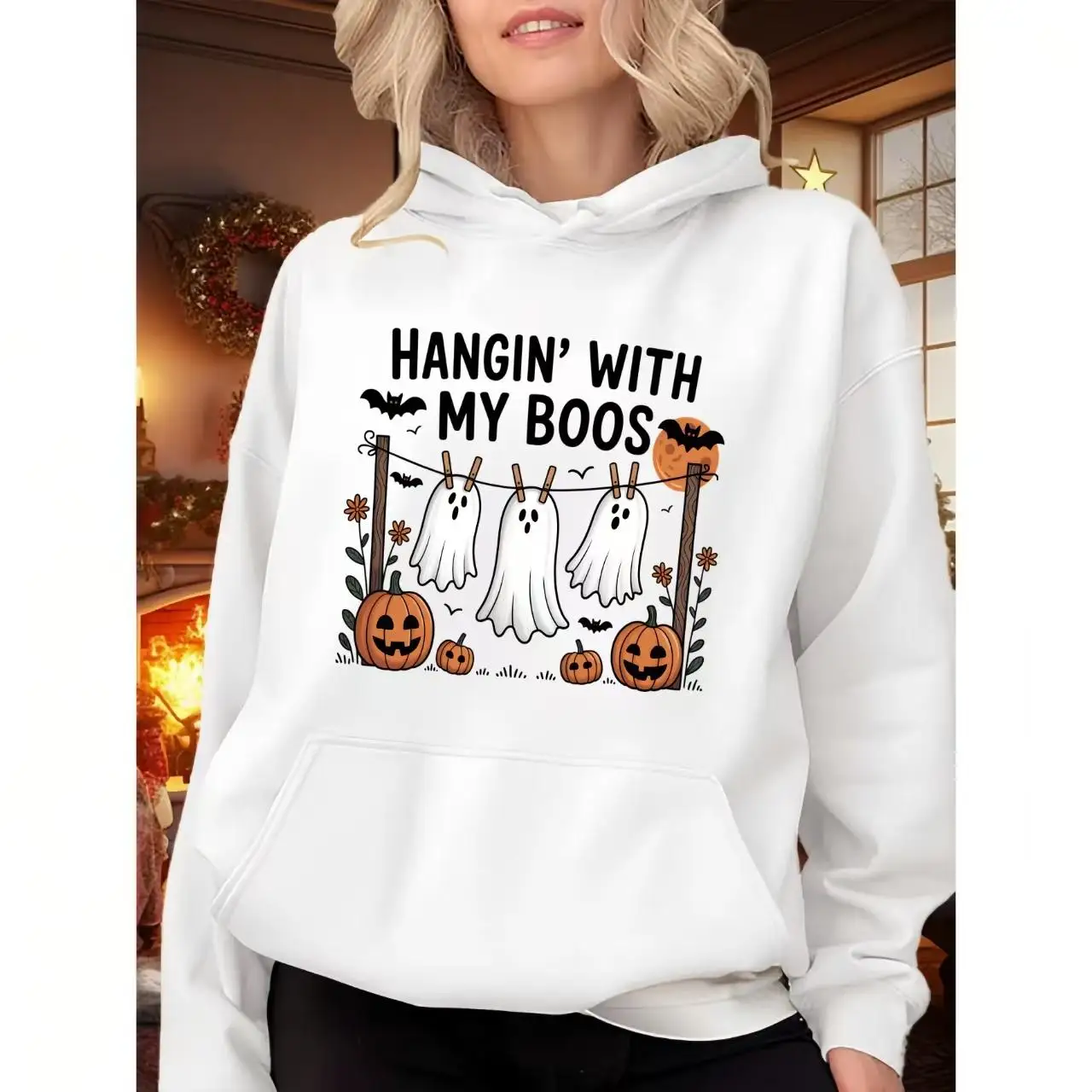 Halloween Ghost Pumpkin Sweatshirt for Women, Oversized Pullover, Long Sleeve Hoodie, Casual Fall Autumn Jumper
Halloween Ghost Pumpkin Sweatshirt for Women, Oversized Pullover, Long Sleeve Hoodie, Casual Fall Autumn Jumper